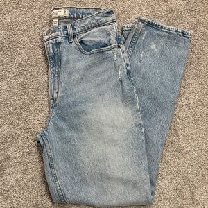 Abercrombie & Fitch Curve love 90s straight ultra high rise jeans